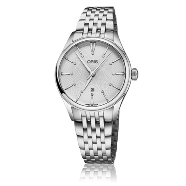 Oris artelier date discount diamonds