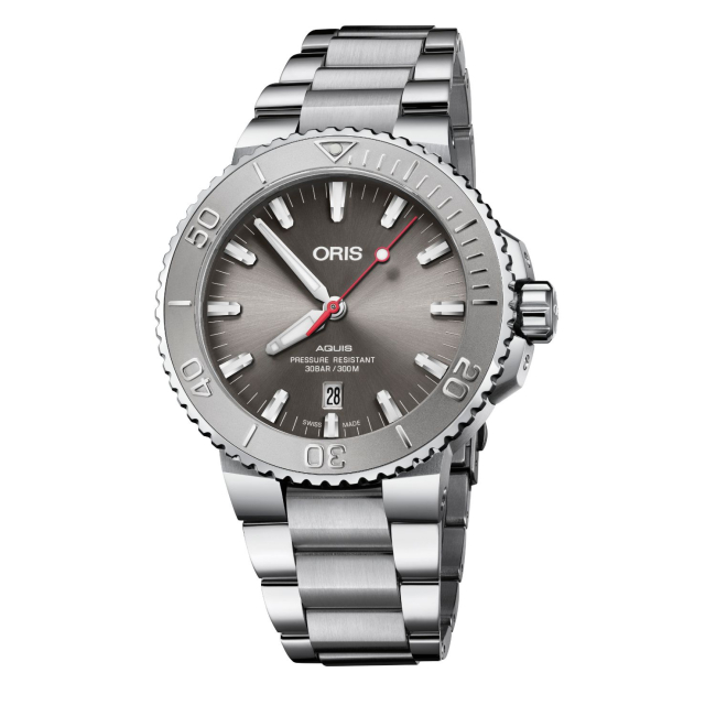 Oris aquis date online automatic