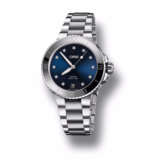 Oris Aquis Date Diamonds Automatic Ladies