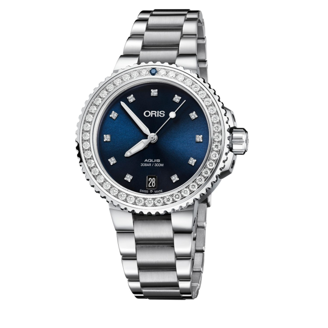 Oris Aquis Date Diamonds Automatic Ladies