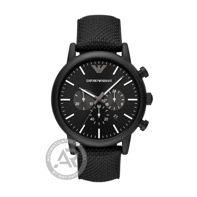 Emporio armani men's black new arrivals