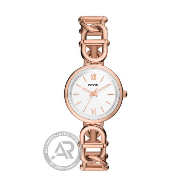 Fossil Carlie Rose Gold-Tone Stainless Steel Ladies`