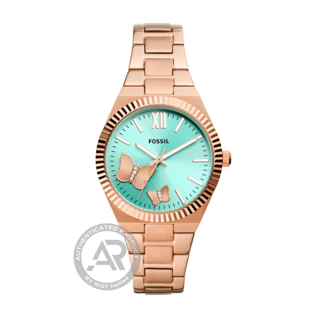 Fossil Scarlette Rose Gold Tone Stainless Steel Ladies