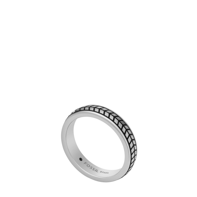 Fossil discount steel ring