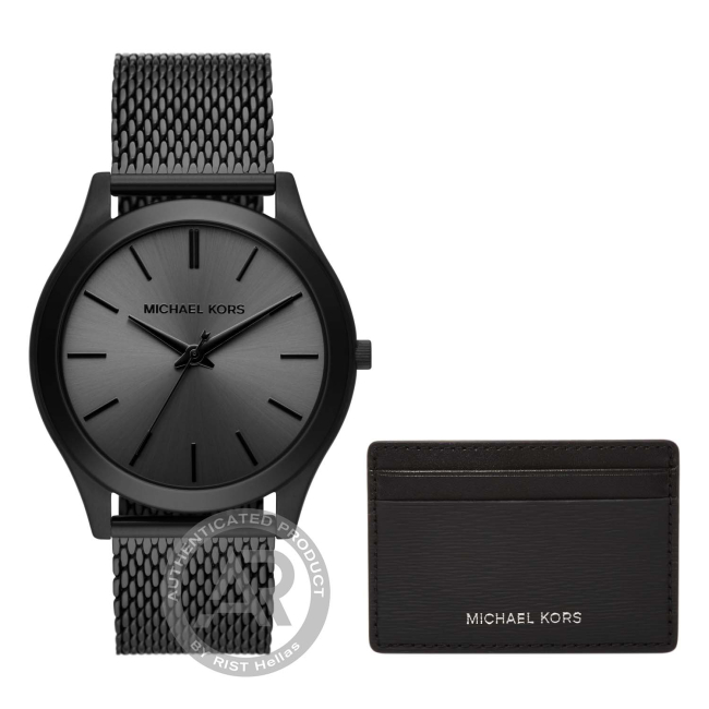 Michael Kors Runway Black Stainless Steel Set Men s