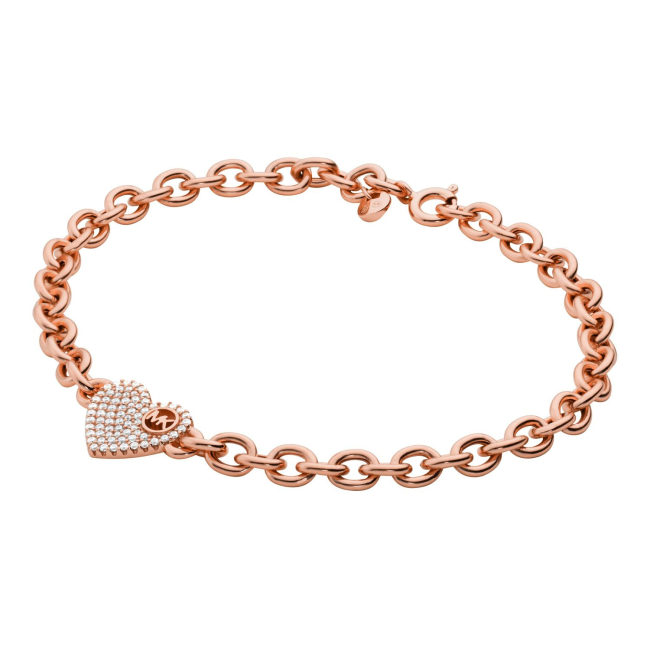 Michael kors pave heart on sale bracelet