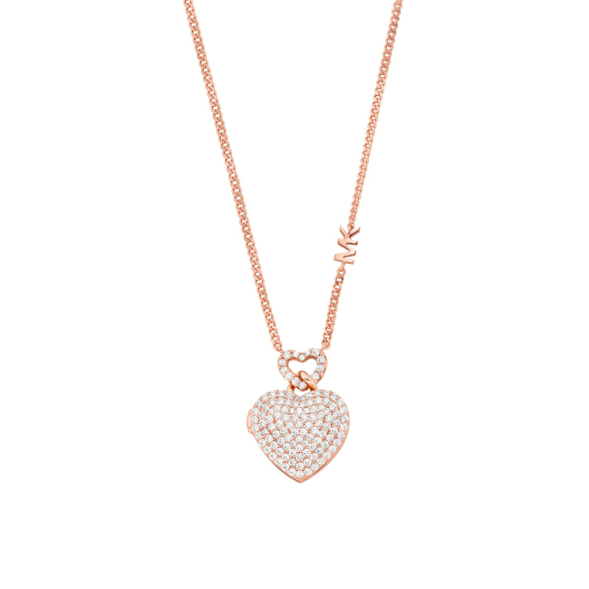 Mk necklace rose online gold