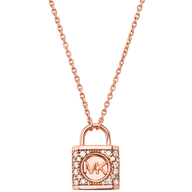 Michelle Women's Fashion Lanyard Triangle Necklace with Swivel Clasp (rose  gold)