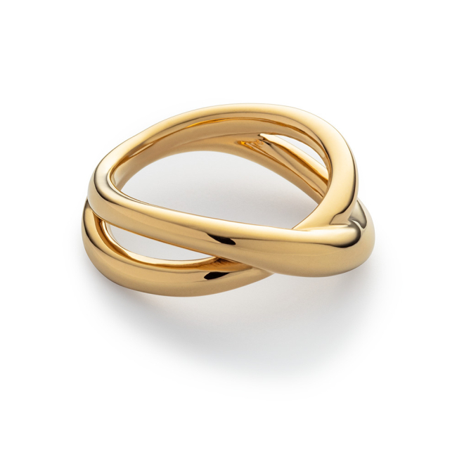 Paul Hewitt Waves Twisted Gold No56 Ladies` Ring